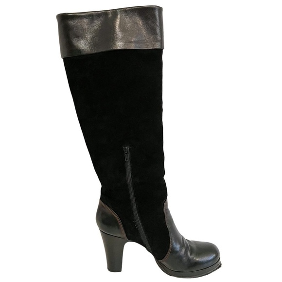 Chie Mihara Tall Suede Platform Heeled Boots 42 - Picture 4 of 8